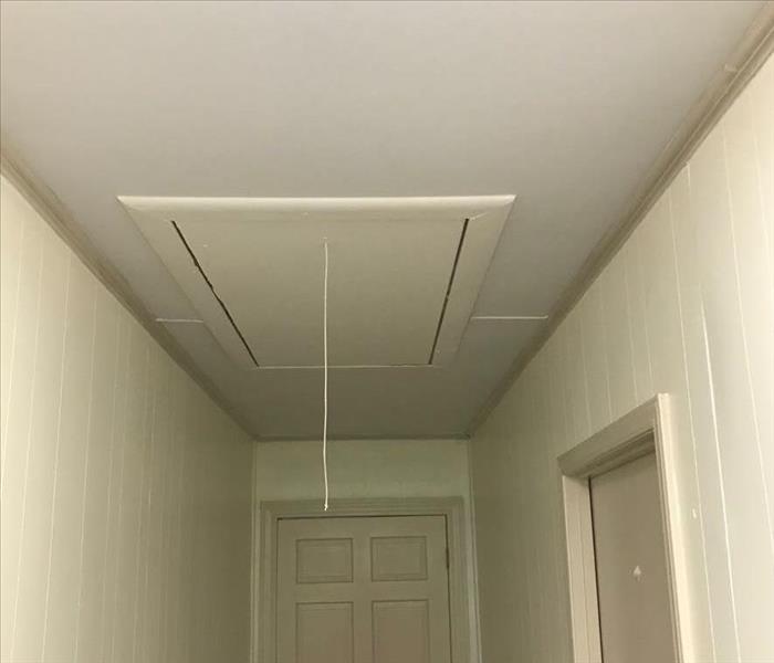 dry and repaired ceiling